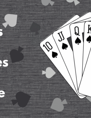 rules of Spades card game hand with Ace King Queen Jack 10.