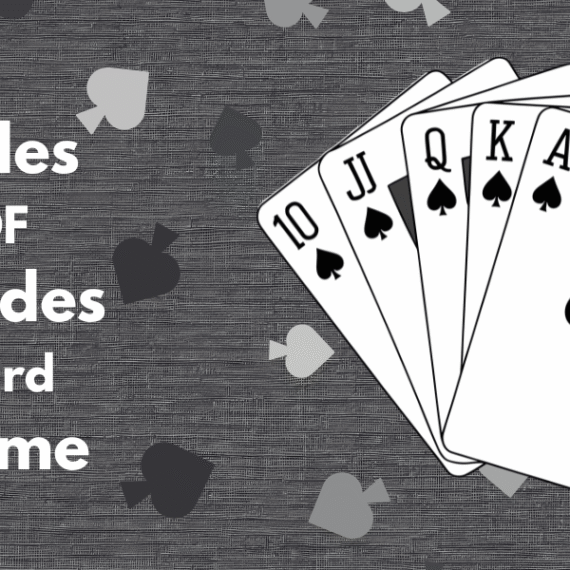 rules of Spades card game hand with Ace King Queen Jack 10.