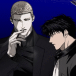 Jake and Moon Shin-gun in Shutline ch 18 artwork.