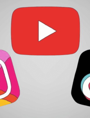 YouTube Instagram TikTok logos LeahRoseVIP