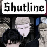 Shutline chapter 104 manhwa collage with Jake and Moon.
