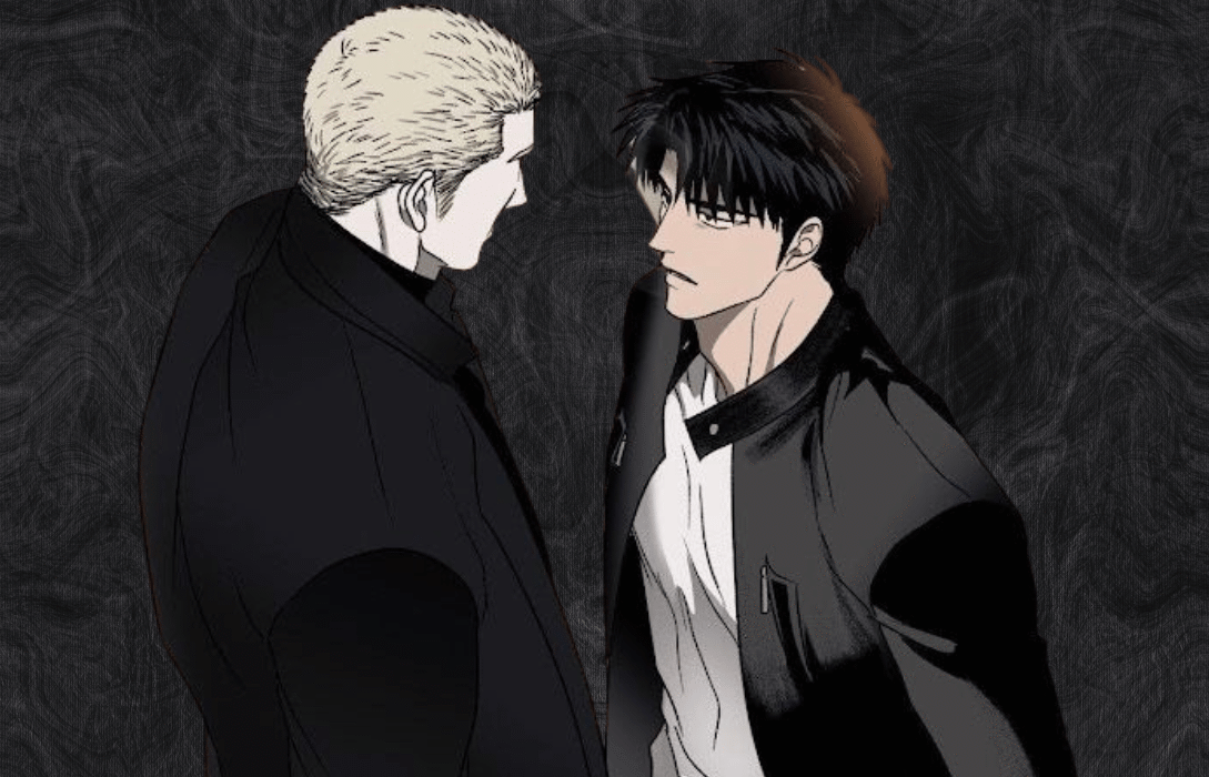 Two men from Shutline chapter 91 face off tensely.