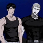 Two muscular men from the Manhwa Shutline.