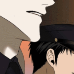 Close-up of characters in Shutline chapter 103.