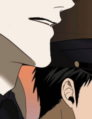 Close-up of characters in Shutline chapter 103.