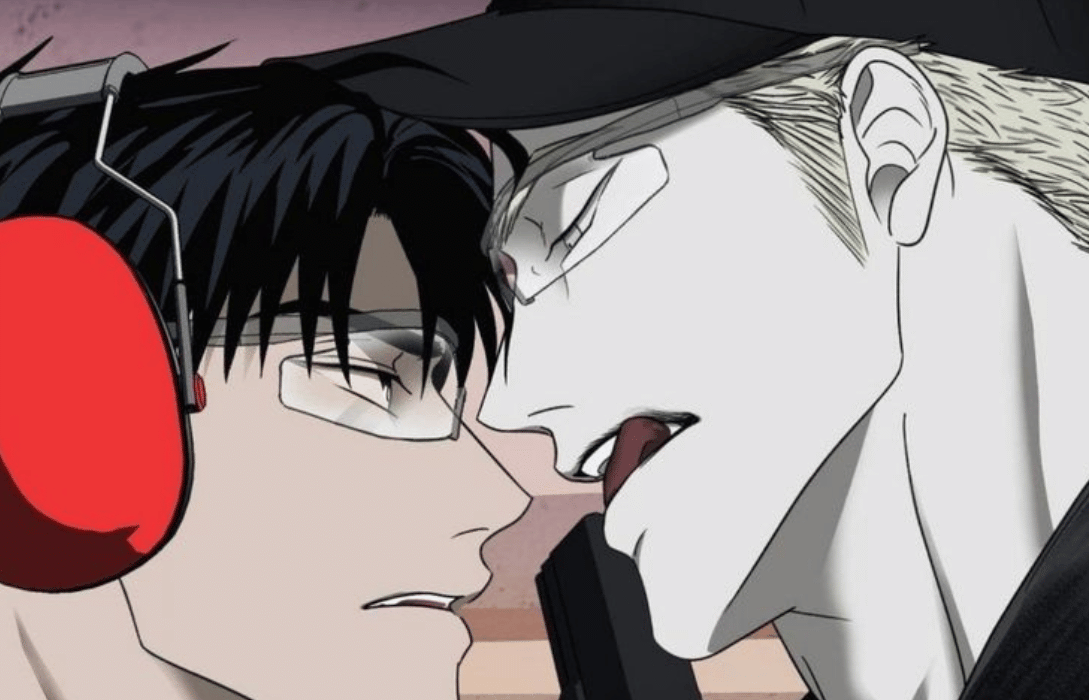 Shutline chapter 90: Close-up of Moon Dae-gun and Jake Gillan.