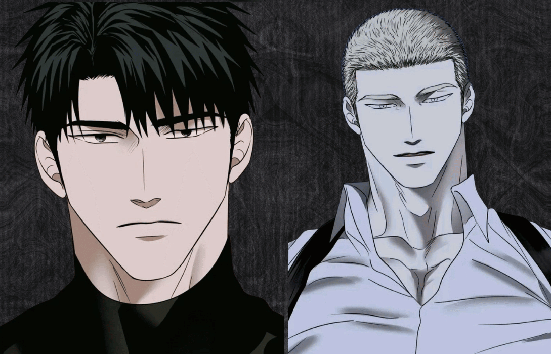 Shutline characters in black and white styles.