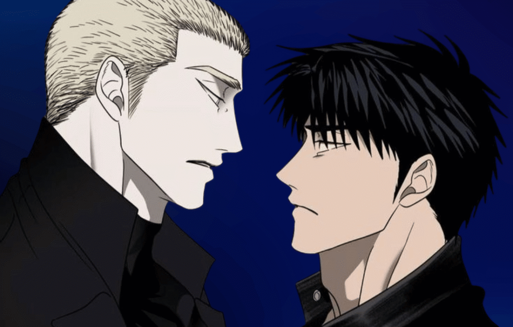 Shutline ep 1 characters Jake and Shin profile.