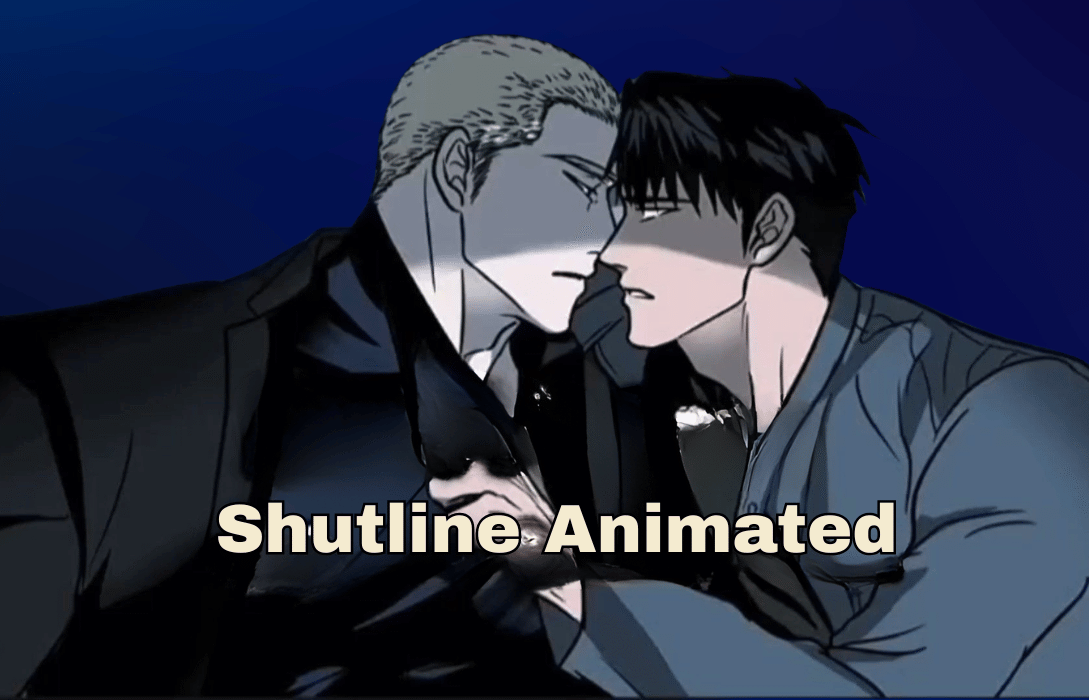 Shutline animated characters in intense close-up.