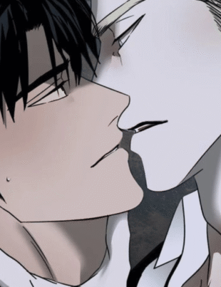 Shutline Chapter 78: Jake and Moon Shin-geon about to kiss.