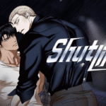 Jake and Moon Shin-geon with the Shutline series logo for where to watch the shutline