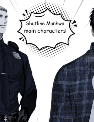 Shutline Manhwa main characters official art handsome male leads police officer black hair character boys love webtoon manga characters