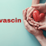 Provascin heart health care with family hands holding heart.