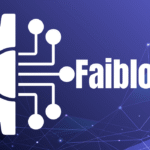 Abstract representation of Faibloh as a digital ecosystem connecting technology, creativity, and online systems through a futuristic network design.
