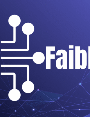 Abstract representation of Faibloh as a digital ecosystem connecting technology, creativity, and online systems through a futuristic network design.