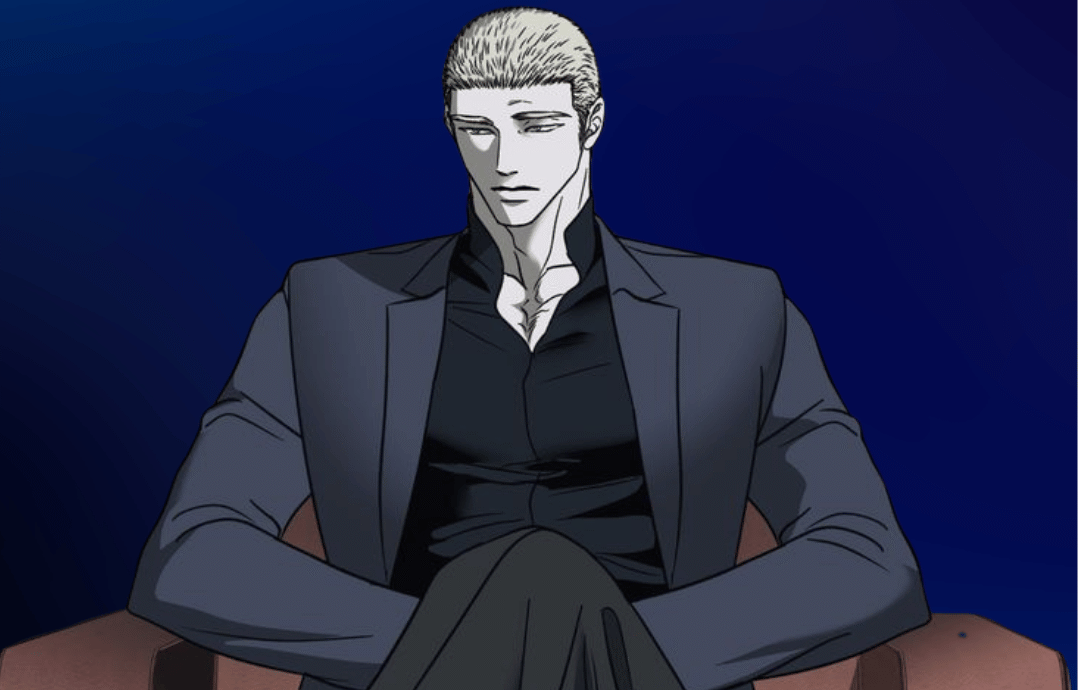 Jake Gillan sitting in a chair, looking downward in shutline ch 83.