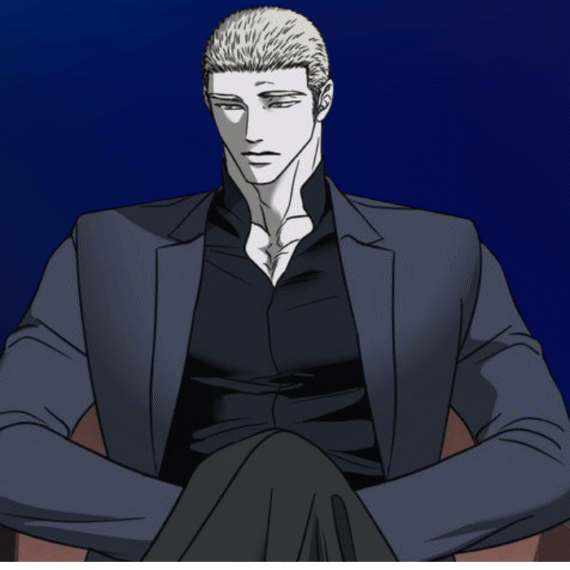 Jake Gillan sitting in a chair, looking downward in shutline ch 83.