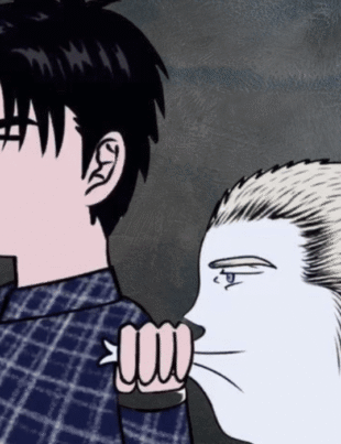 Shutline cutout animation of shinGun and Jake.