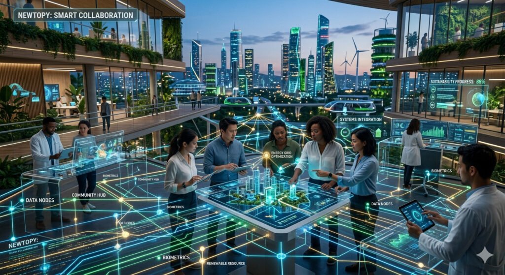  Newtopy model representing human-centered design and future innovation
