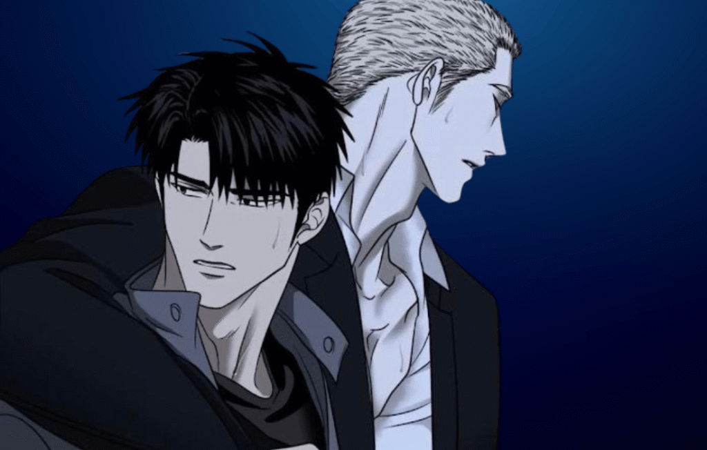 Moon Shingun and Jake Gillan in a dramatic Shutline scene.