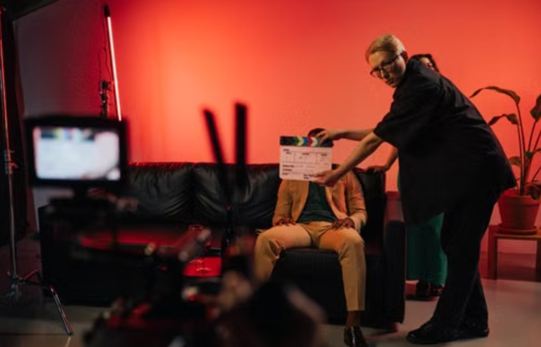 Actor audition scene for Empire TV casting call in studio.