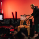 Actor audition scene for Empire TV casting call in studio.