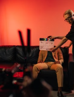 Actor audition scene for Empire TV casting call in studio.