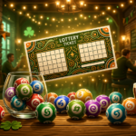 Premier Lotteries Ireland National Lottery ticket and draw concept