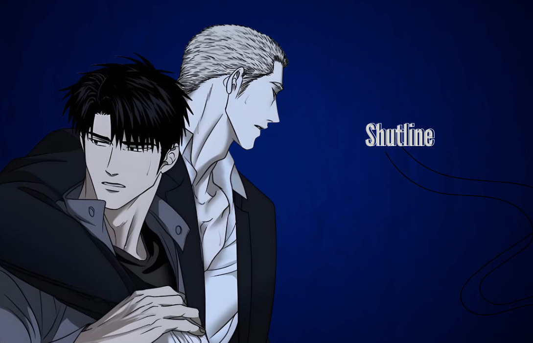 Jake standing behind Moon Shingae in Shutline webtoon