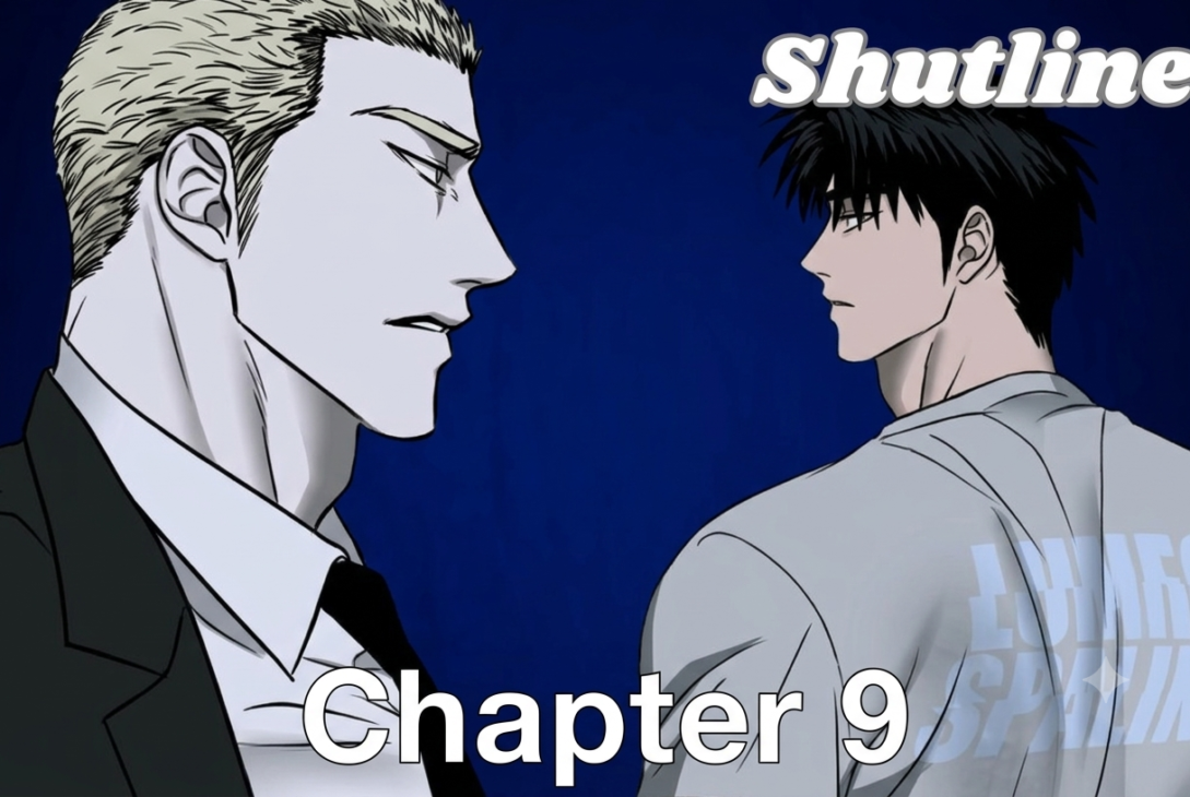 Shutline Chapter 9 characters facing each other in suspense