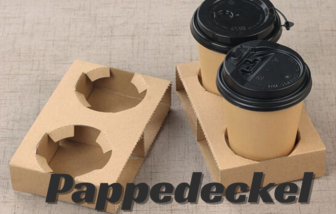 Pappedeckel eco-friendly cardboard coffee cup holder.