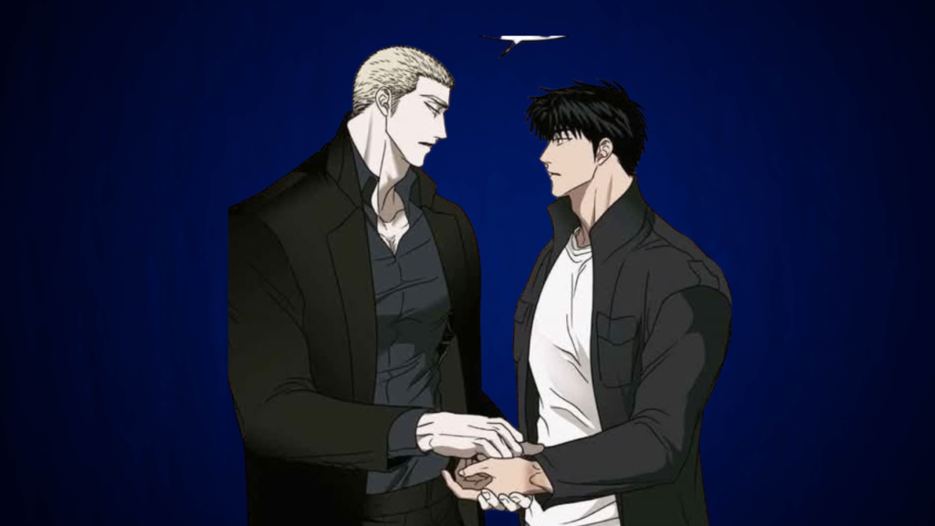 Jake and Moon Shingae holding hands in Shutline scene