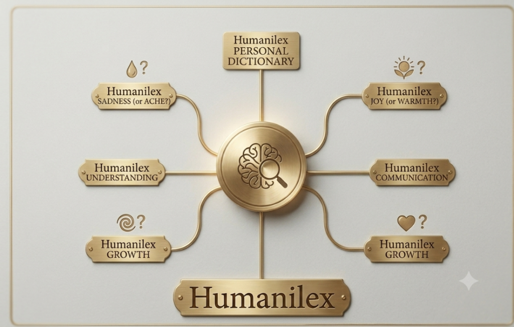 Humanilex mind map showing emotional categories