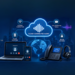 Cloud-Connected Audio infographic on unified comms devices.