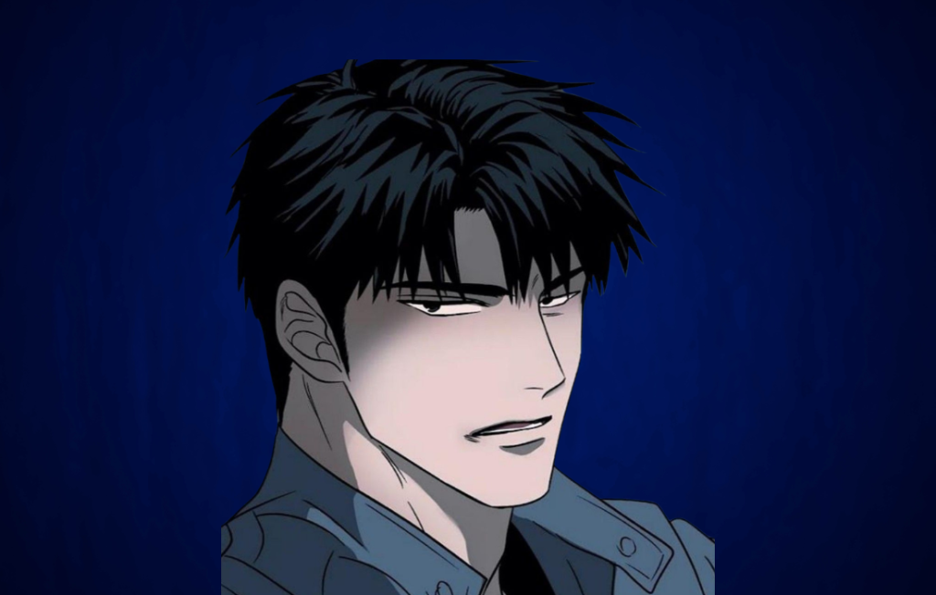 : Moon Shingae looking sideways in Shutline webtoon