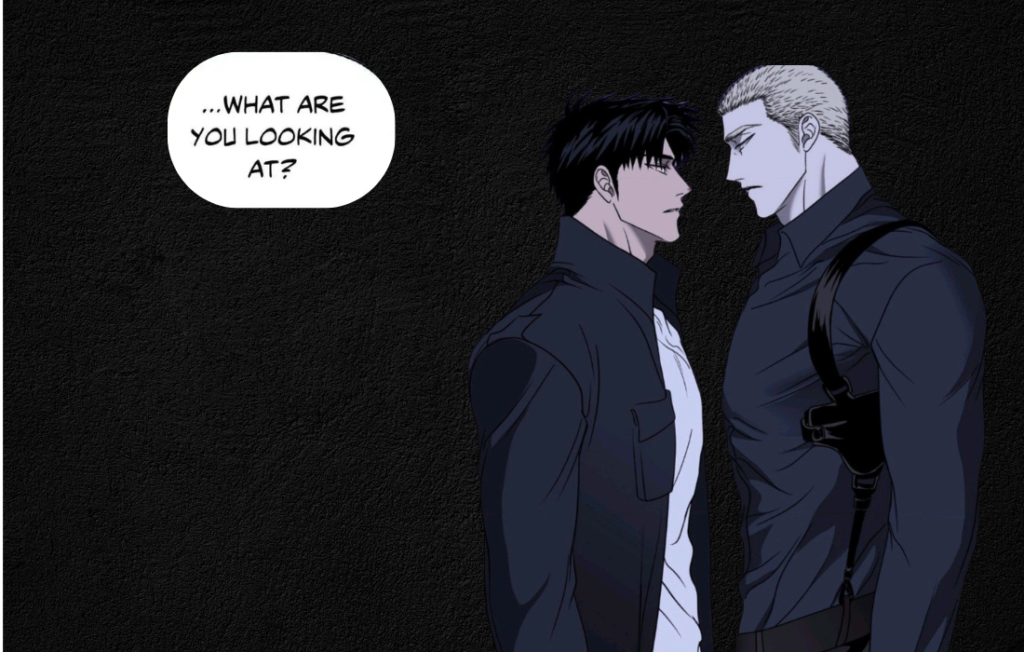 Shutline Chapter 8 manhwa characters facing each other