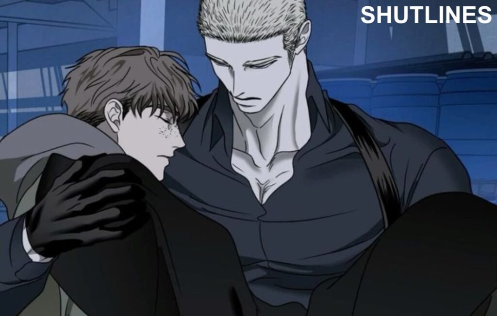 ake carrying Moon Shingae in arms in Shutline scene