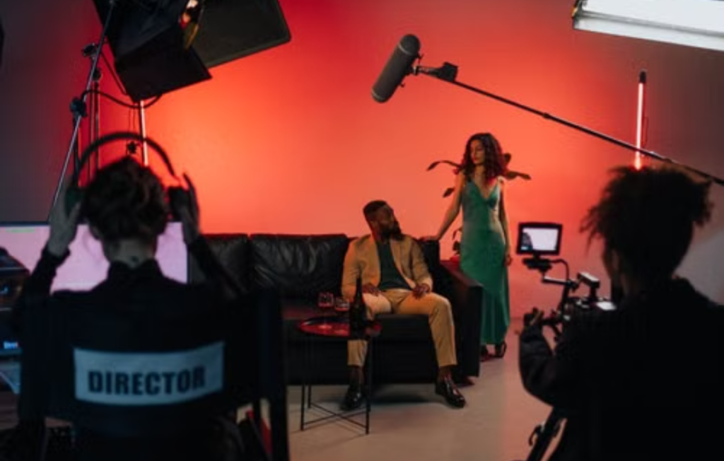 Empire TV casting call audition set with actors and crew.