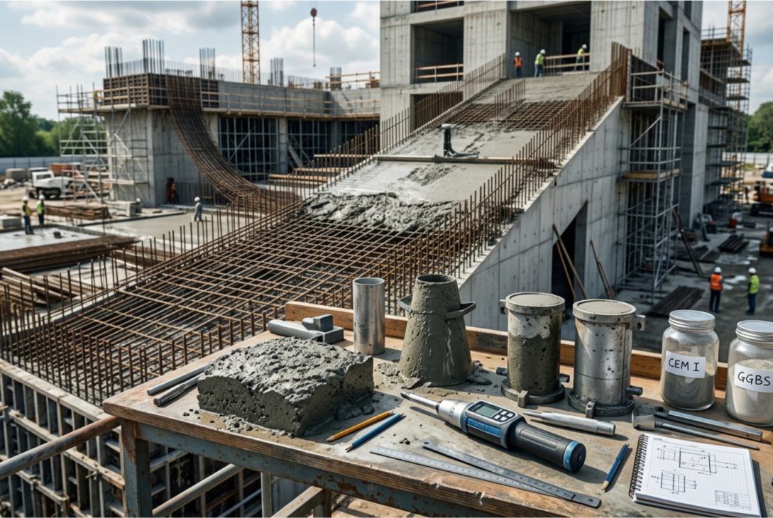 CIIIB high-slag cement concrete used in modern construction