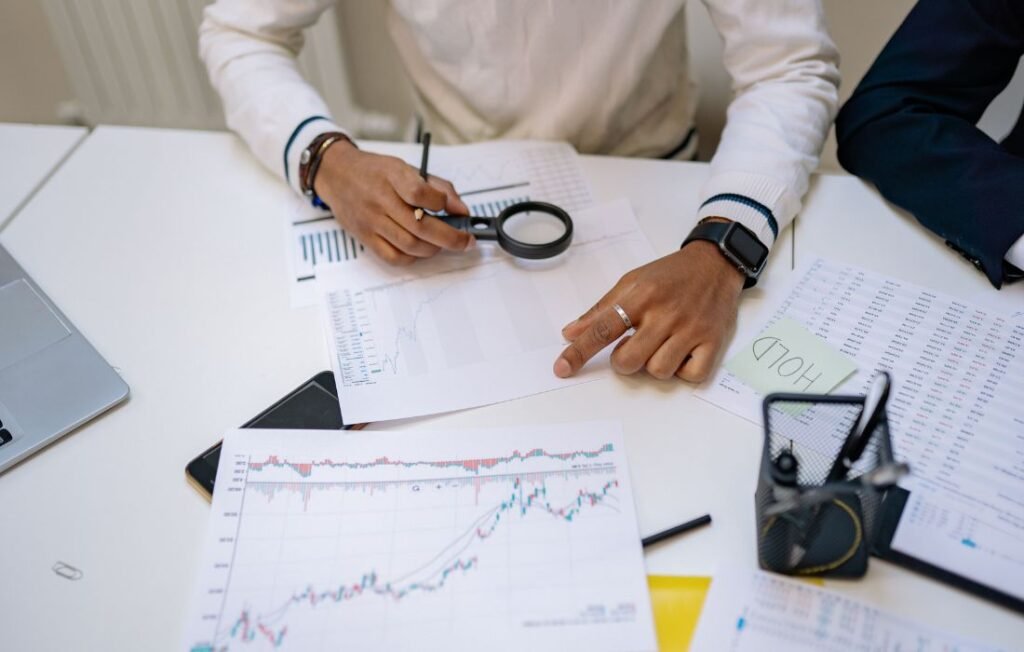 India Equity Partners reviewing financial charts and investment data
