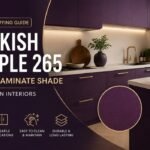 Darkish Purple 265 laminate kitchen design for modern interiors