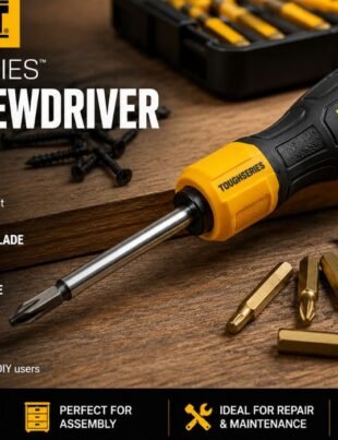 DEWALT ToughSeries SQ2 Screwdriver DWHT65011 with durable handle and steel blade on workbench