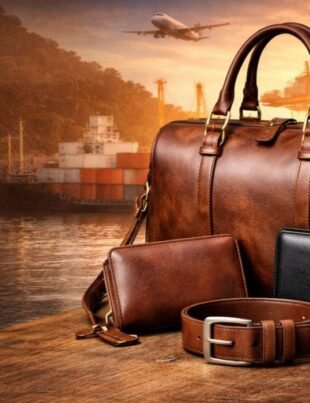 Pelletteria Angelo Import Export leather bag, wallet, and belt ready for global export