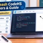 9.7.4 Leash CodeHS answers and guide on laptop screen