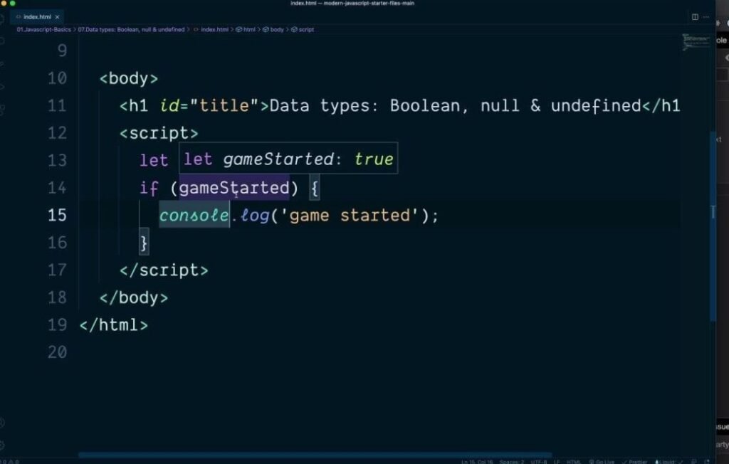 JavaScript code displayed in a code editor for programming exercise