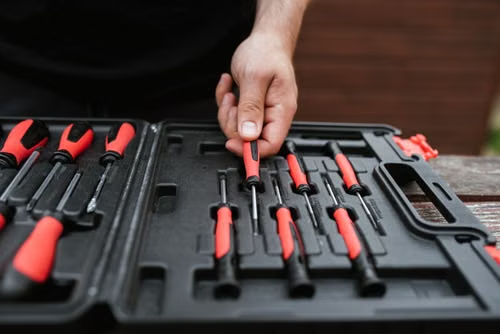 DEWALT ToughSeries SQ2 Screwdriver DWHT65011 in a tool kit