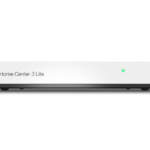 Home Center Lite smart home hub front view with power indicator light